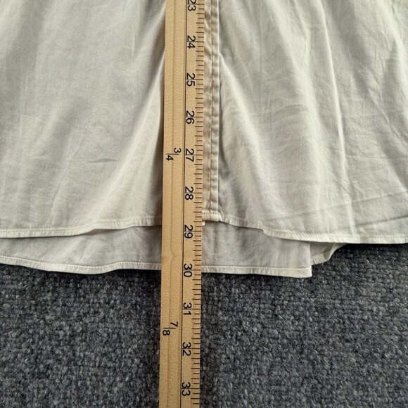 PRADA Size 40 (15.75) Long Sleeve Button Up Men Cotton Stretch Designer Ivory - Picture 4 of 16